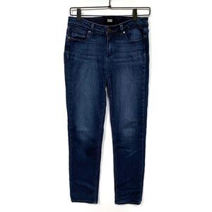 PAIGE Skyline Skinny Jeans Dark Blue Denim Designer 28